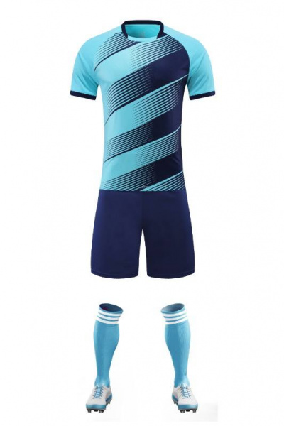 Футбольная форма детская Aeds С5033 Light blue/navy 130